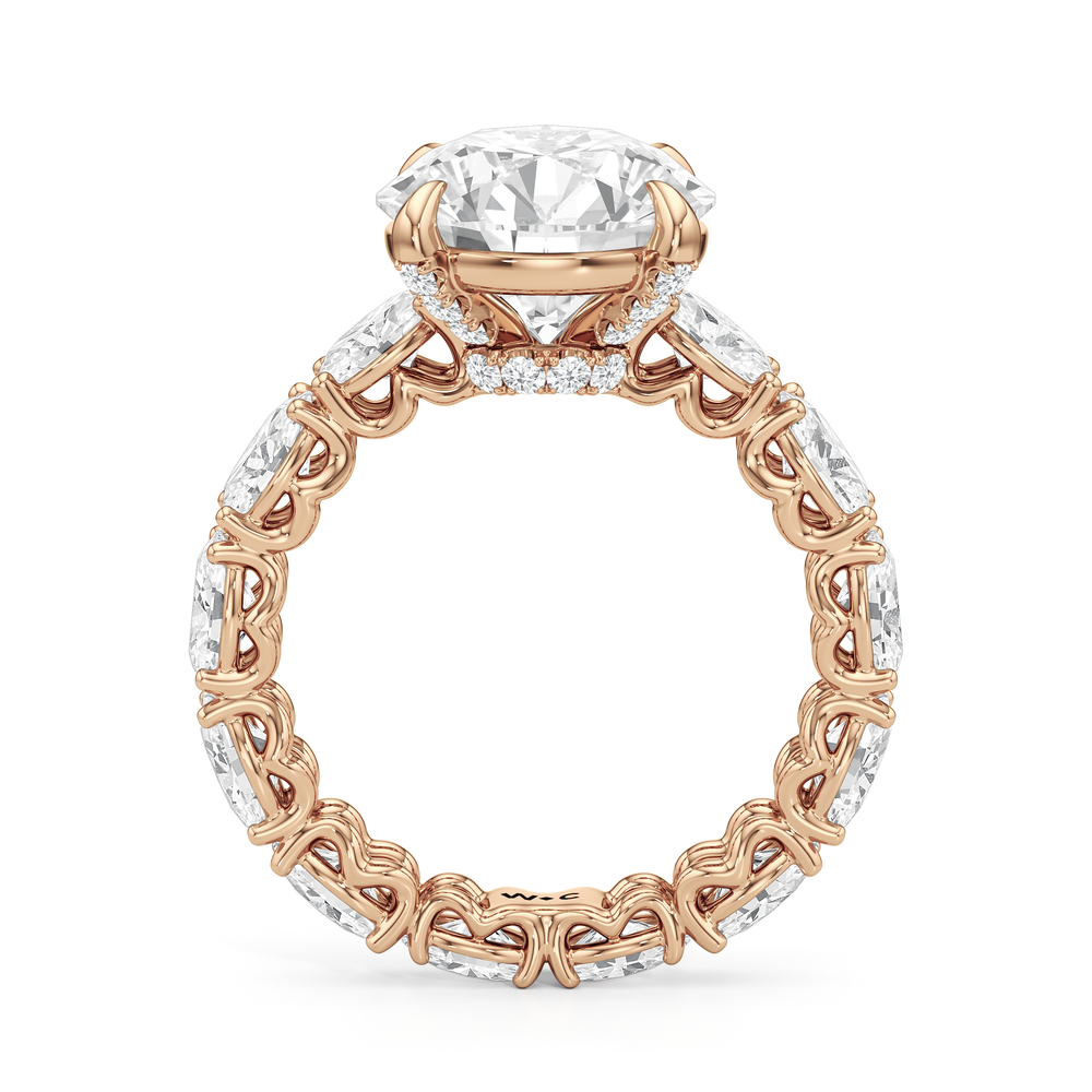 Round Cut The NoMad Ring with Lab Grown Diamond in 14KT Rose Gold view 4
