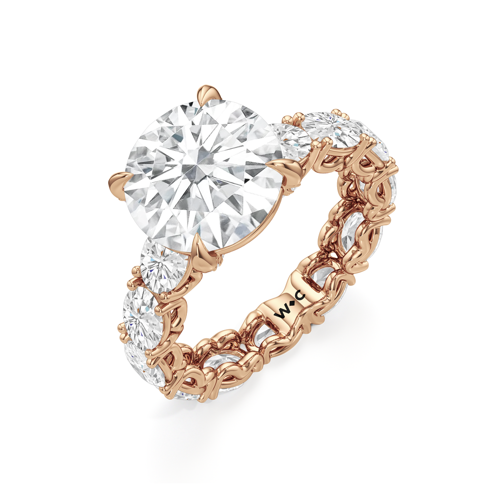 Round Cut The NoMad Ring with Lab Grown Diamond in 14KT Rose Gold view 5
