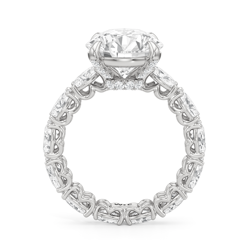 Round Cut The NoMad Ring with Lab Grown Diamond in 14KT Platinum view 4
