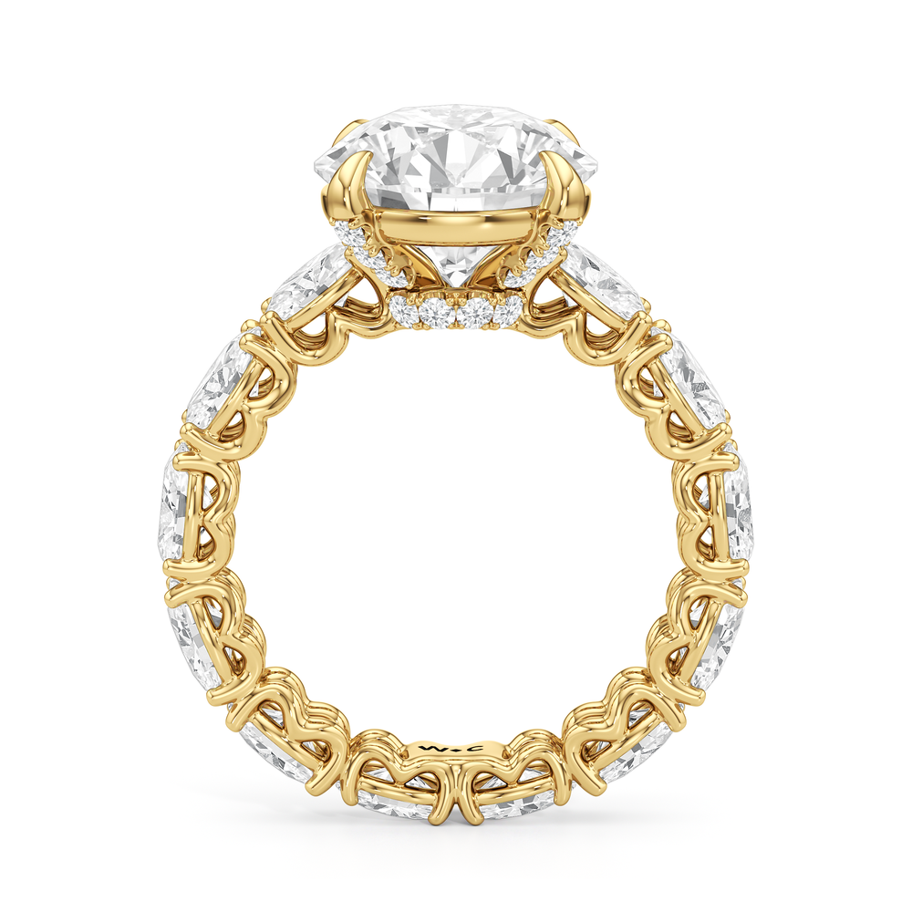 Round Cut The NoMad Ring with Lab Grown Diamond in 14KT Yellow Gold view 4
