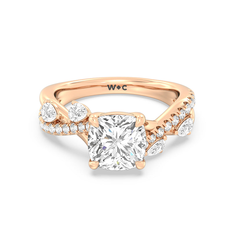 Regal Vine Engagement Ring