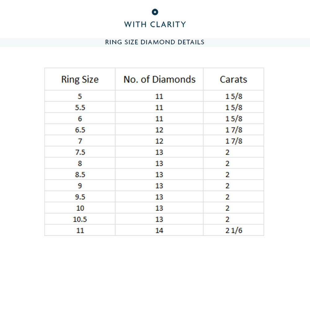 Diamond Swirl Eternity Ring with 18KT Rose Gold / Lab / 1 7/8 Cut Diamond in 14KT Rose Gold / Lab / 1 7/8 view 3
