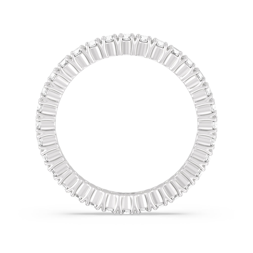 Classic Shared Prong Diamond Eternity Ring (F/G SI+) with Platinum / Lab / 1 Cut Diamond in 14KT Platinum / Lab / 1 view 2
