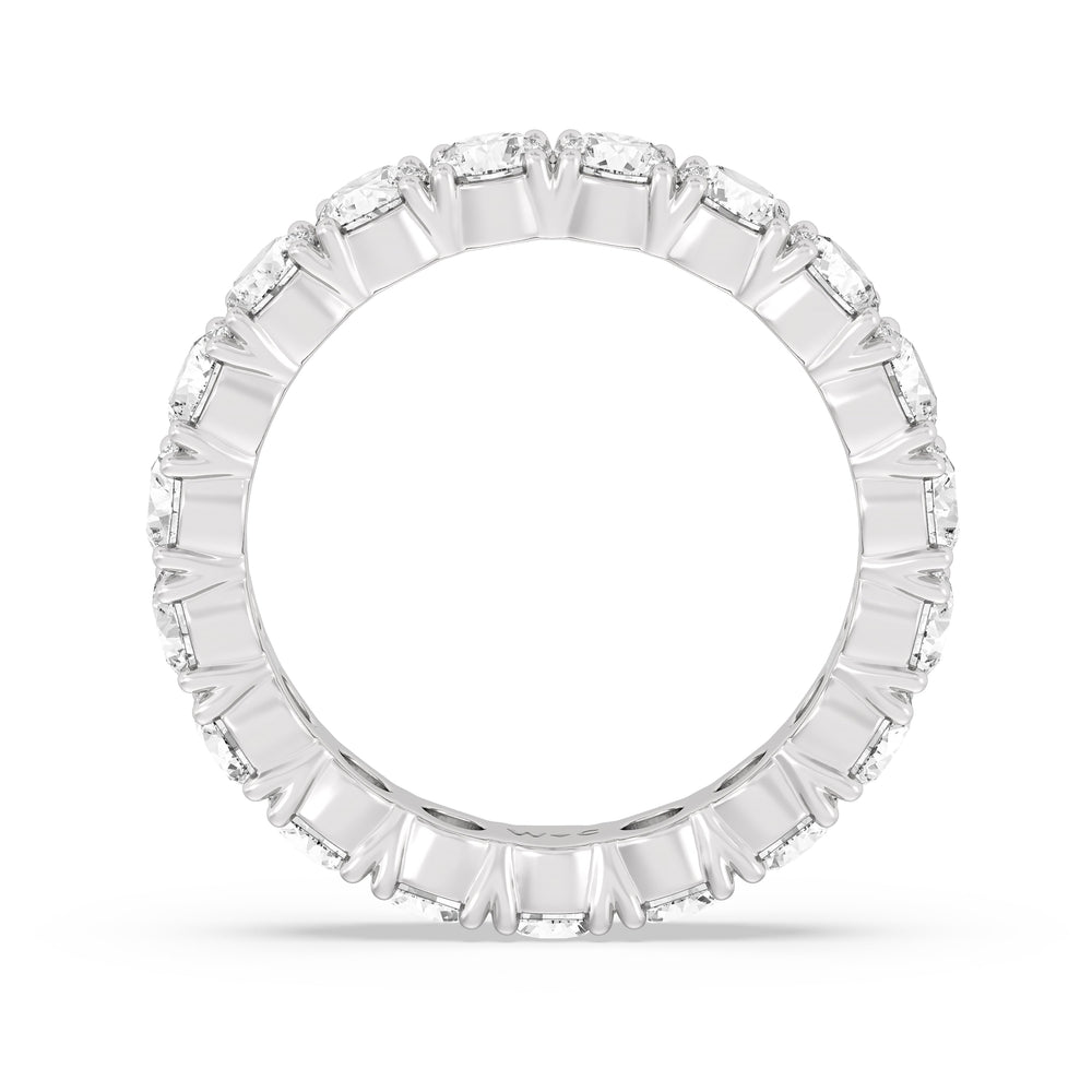 Classic Shared Prong Diamond Eternity Ring (E+ VS+) with Platinum / Lab / 3 5/8 Cut Diamond in 14KT Platinum / Lab / 3 5/8 view 2
