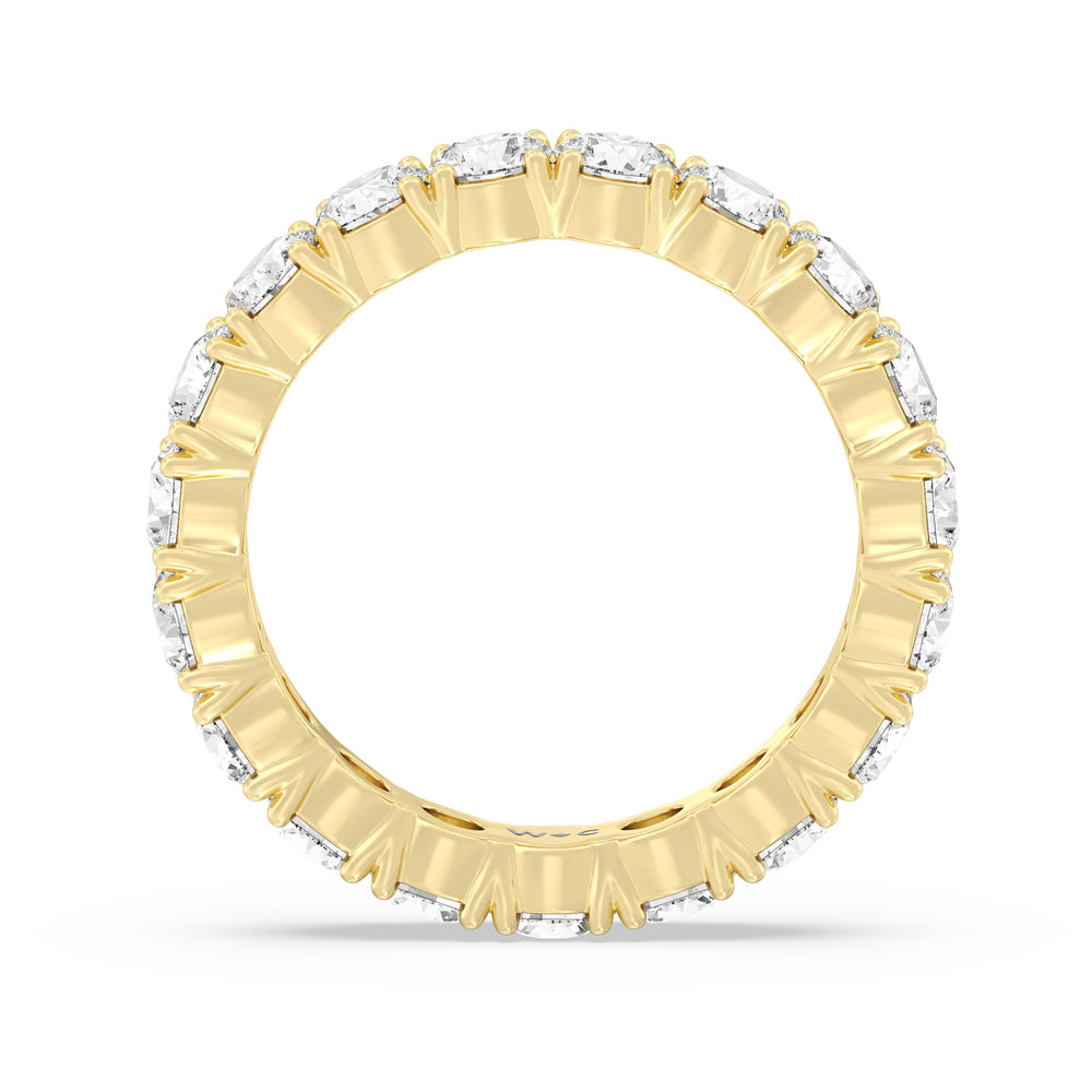 Classic Shared Prong Diamond Eternity Ring (E+ VS+) with 18KT Yellow Gold / Lab / 3 5/8 Cut Diamond in 14KT Yellow Gold / Lab / 3 5/8 view 2
