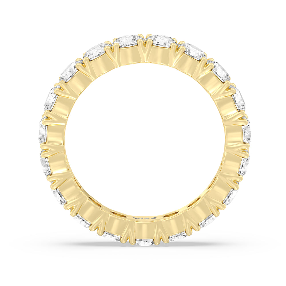 Classic Shared Prong Diamond Eternity Ring (F/G SI+) with 18KT Yellow Gold / Lab / 3 1/4 Cut Diamond in 14KT Yellow Gold / Lab / 3 1/4 view 2
