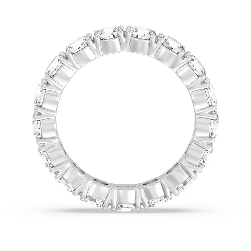 Classic Shared Prong Diamond Eternity Ring (F/G SI+) with Platinum / Lab / 4 1/4 Cut Diamond in 14KT Platinum / Lab / 4 1/4 view 2
