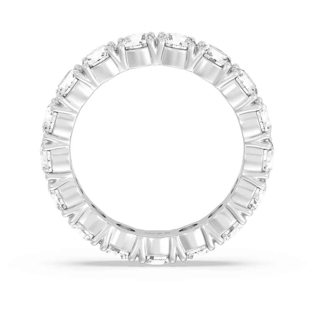 Classic Shared Prong Diamond Eternity Ring (E+ VS+) Size 9.25 with 14KT White Gold / Lab / 4 1/4 Cut Diamond in 14KT White Gold / Lab / 4 1/4 view 2
