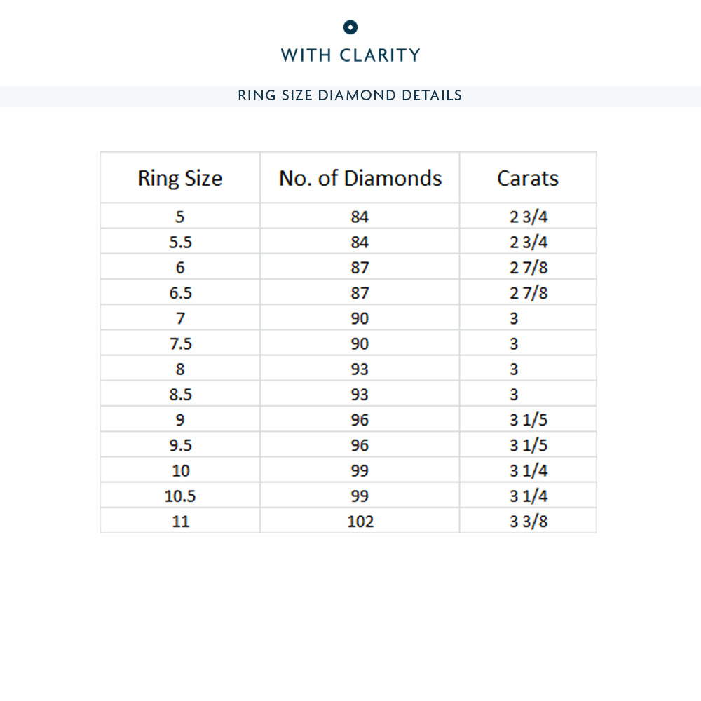 Pave Dome Eternity Ring with 18KT Yellow Gold / Natural / 3 Cut Diamond in 14KT Yellow Gold / Natural / 3 view 4
