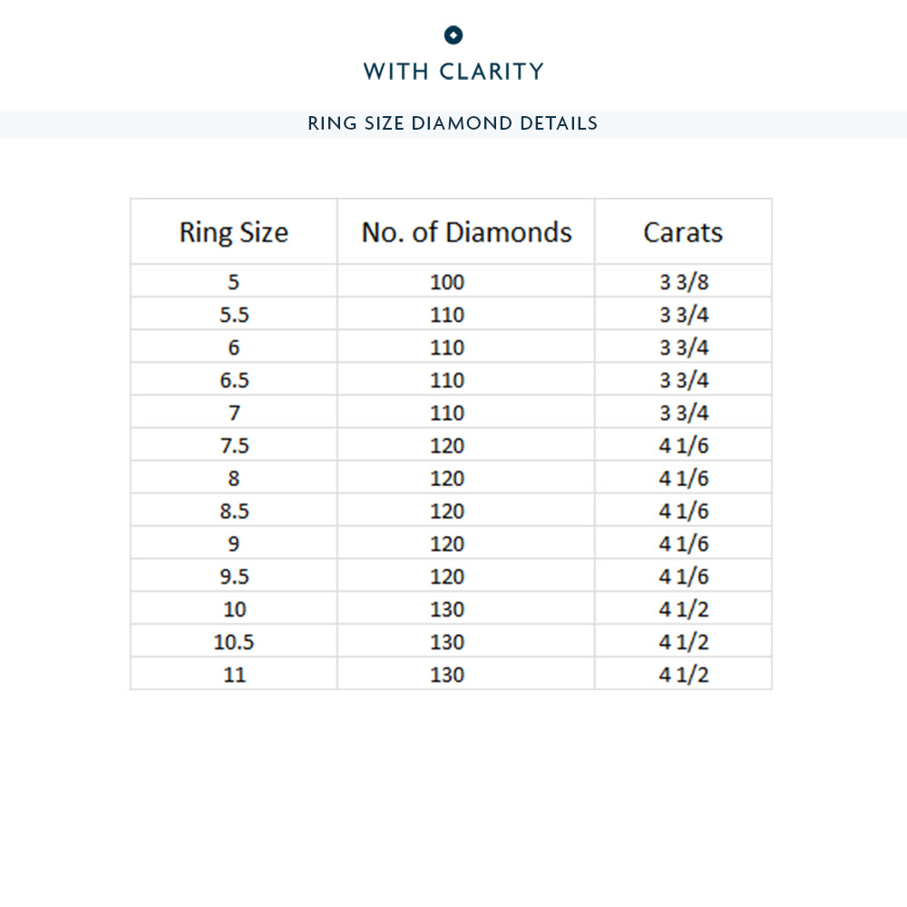Round Halo Eternity Ring (F/G SI+) with 18KT Yellow Gold / Natural / 3 3/4 Cut Diamond in 14KT Yellow Gold / Natural / 3 3/4 view 4
