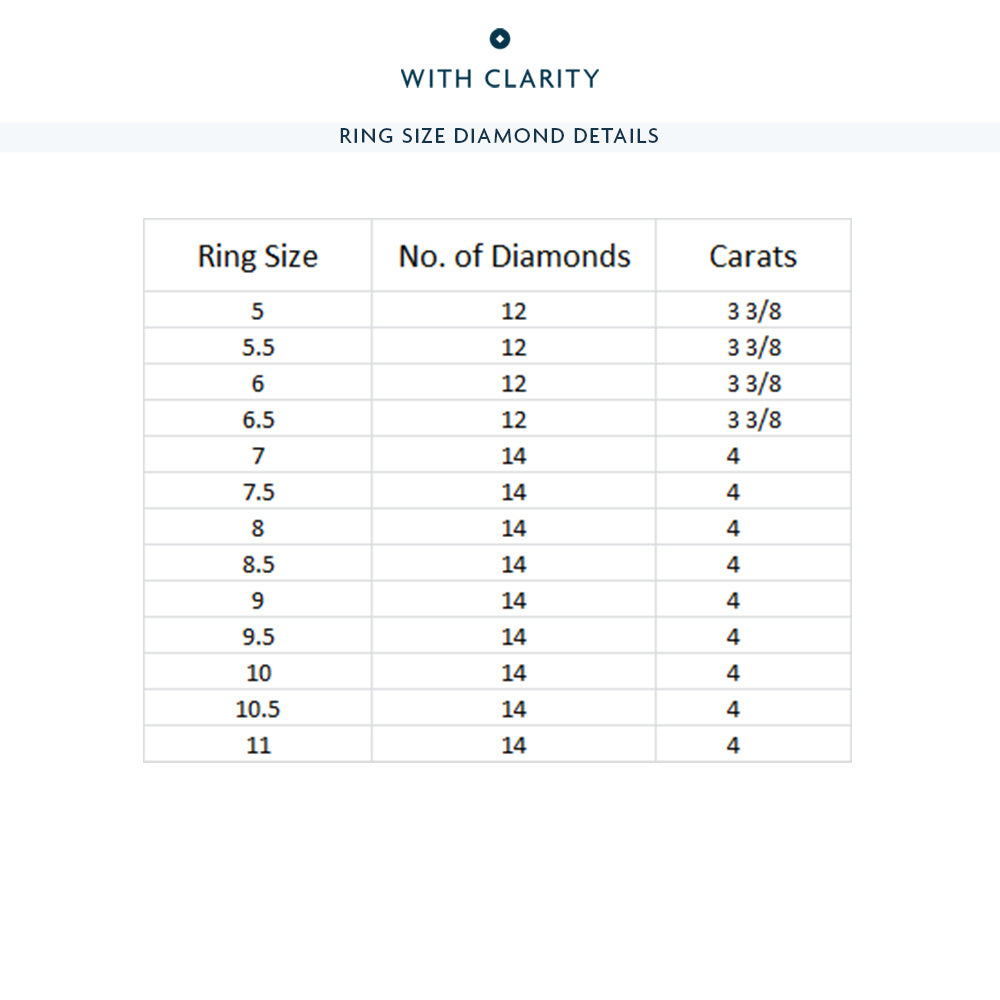 East-West Marquise and Round Eternity Ring with Platinum / Natural / 2 1/2 Cut Diamond in 14KT Platinum / Natural / 2 1/2 view 4
