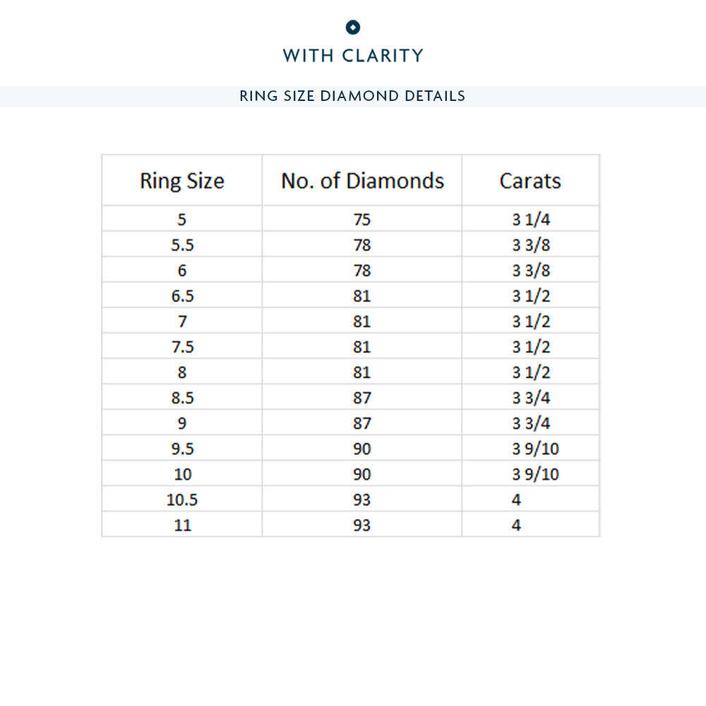 Pave Dome Eternity Ring with Platinum / Natural / 3 1/2 Cut Diamond in 14KT Platinum / Natural / 3 1/2 view 4
