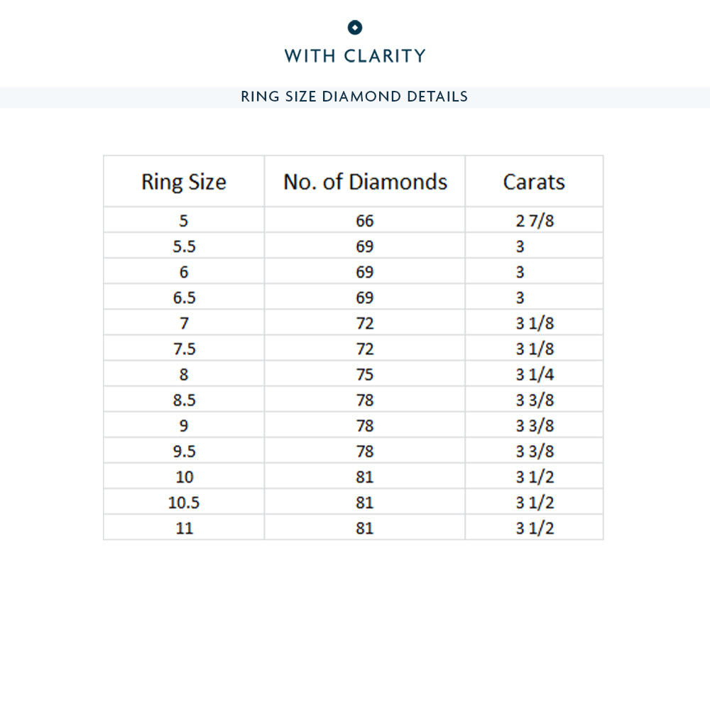 Oval Split Prong Studded Eternity Ring with 18KT Rose Gold / Natural / 3 1/8 Cut Diamond in 14KT Rose Gold / Natural / 3 1/8 view 4
