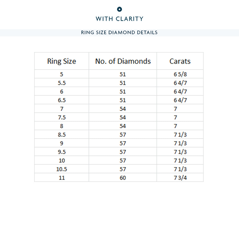 Split Prong Basket Eternity Ring with 18KT Yellow Gold / Natural / 7 Cut Diamond in 14KT Yellow Gold / Natural / 7 view 4
