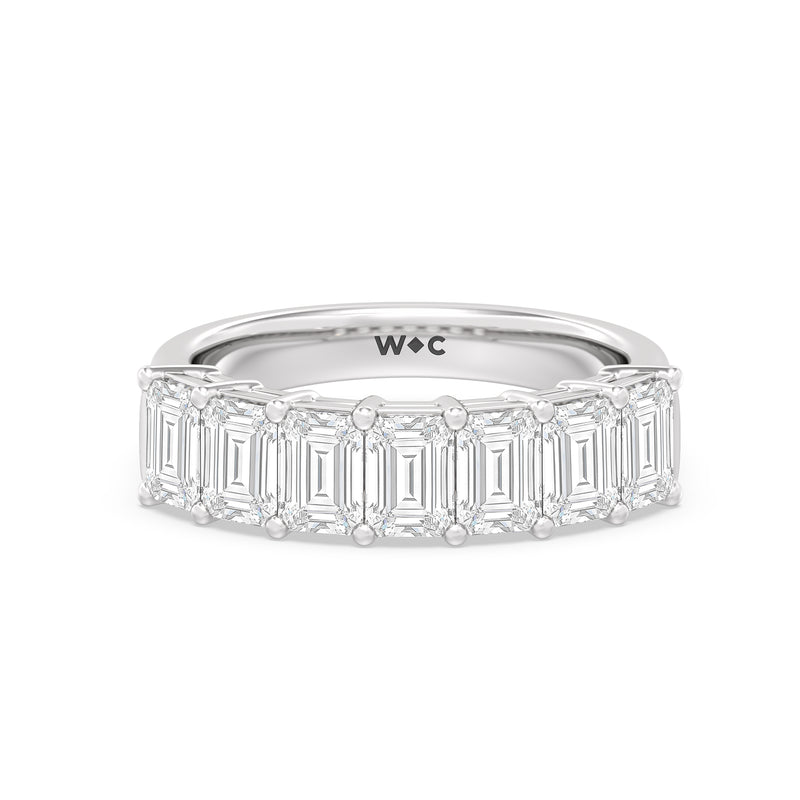 Seven Stone Emerald Cut Diamond Ring (F/G SI+)