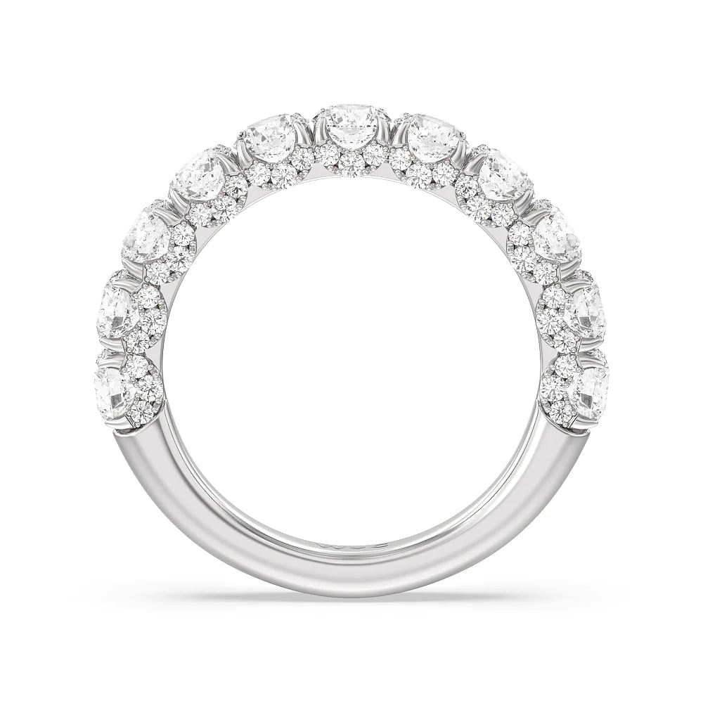 The Philharmonic Anniversary Ring (E+ VS+) with Platinum / Lab / 2 1/2 Cut Diamond in 14KT Platinum / Lab / 2 1/2 view 2
