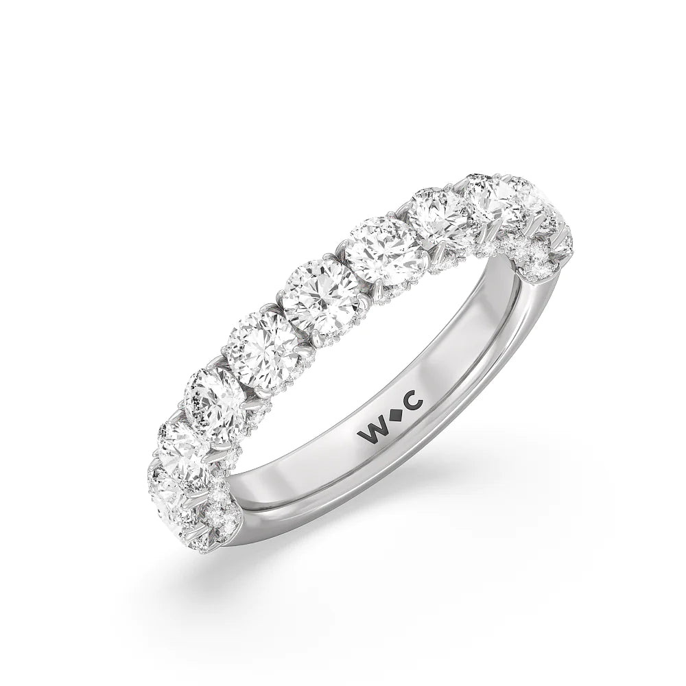 The Philharmonic Anniversary Ring (E+ VS+) with Platinum / Lab / 2 1/2 Cut Diamond in 14KT Platinum / Lab / 2 1/2 view 3
