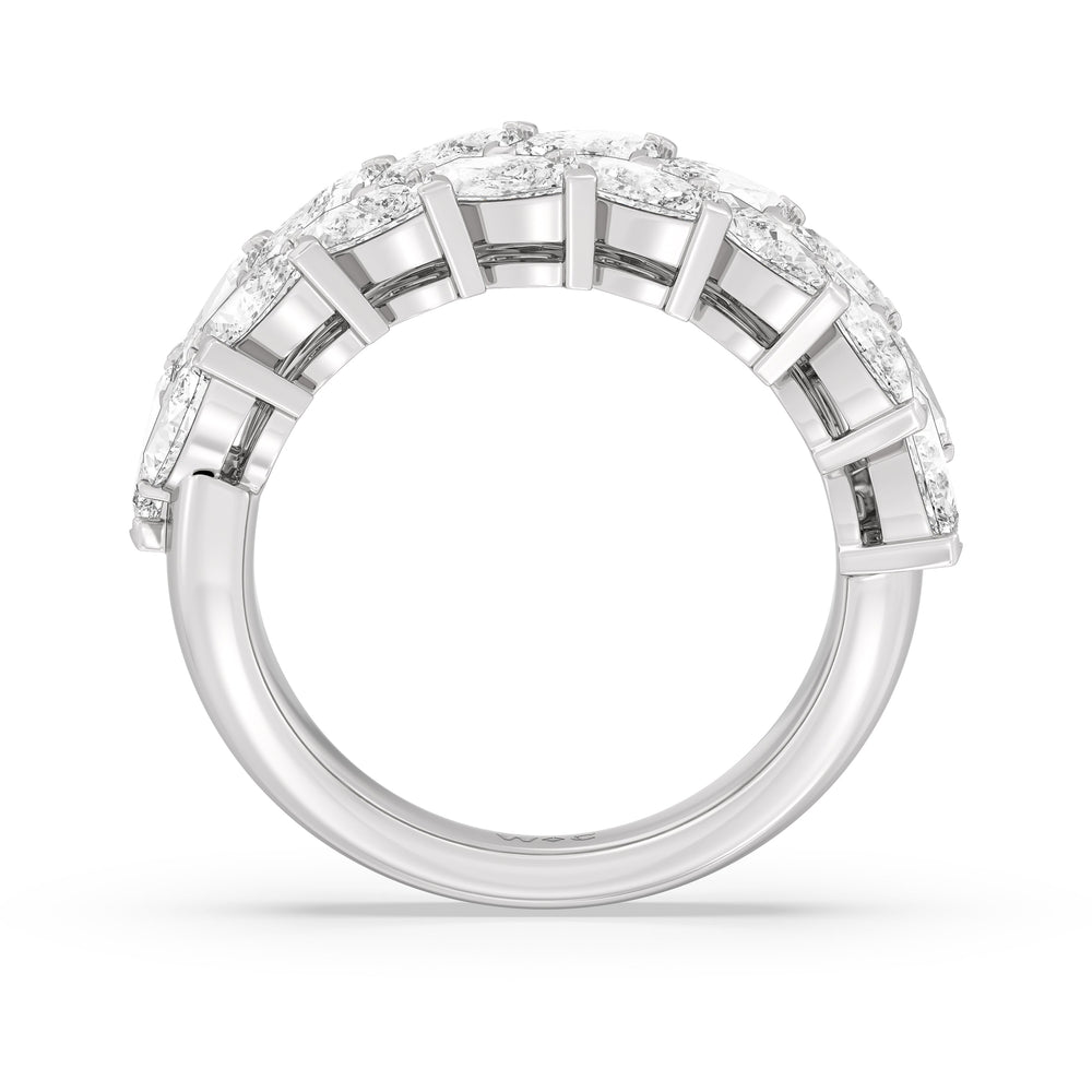 The Edge Anniversary Ring with Platinum / Natural / 3 1/5 Cut Diamond in 14KT Platinum / Natural / 3 1/5 view 4
