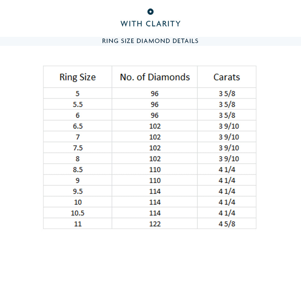 The Tenement Eternity Ring with Platinum / Natural / 3 9/10 Cut Diamond in 14KT Platinum / Natural / 3 9/10 view 4
