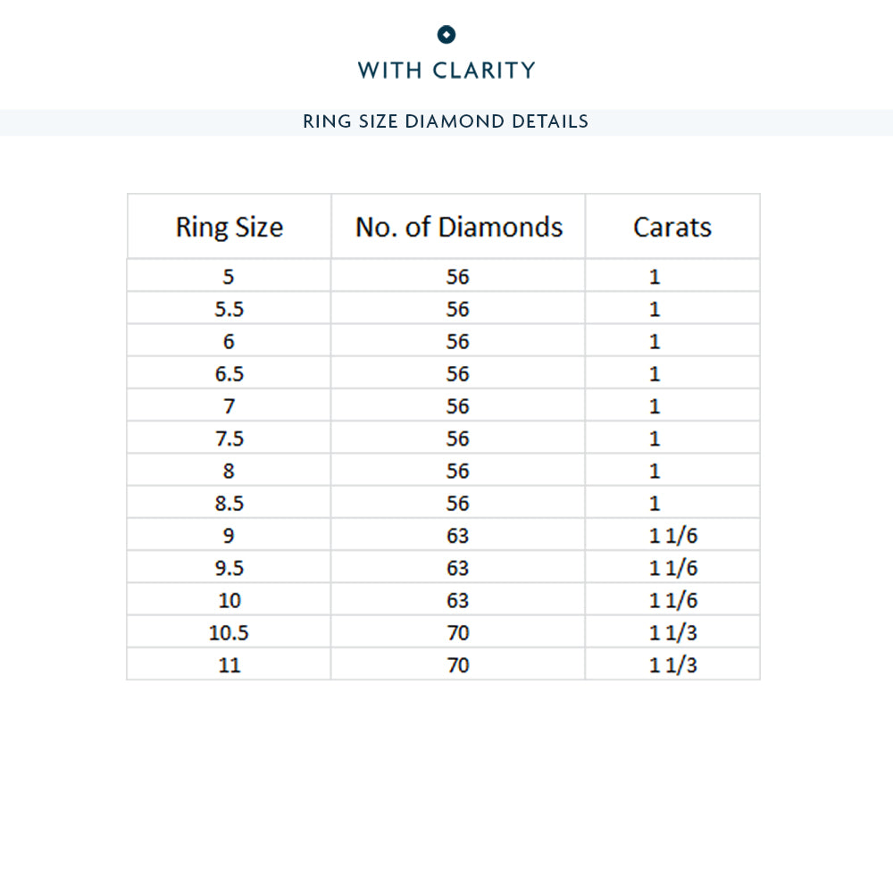 The Algonquin Eternity Ring with 18KT White & Rose Gold / Natural / 1 Cut Diamond in 14KT White & Rose Gold / Natural / 1 view 4
