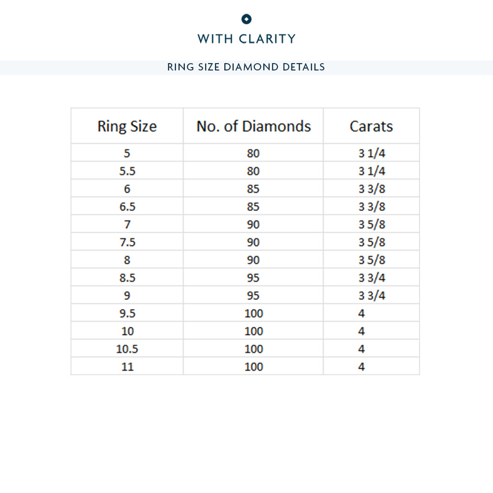 East-West Emerald Split Prong Studded Gallery Eternity Ring with 18KT Rose Gold / Natural / 3 5/8 Cut Diamond in 14KT Rose Gold / Natural / 3 5/8 view 4
