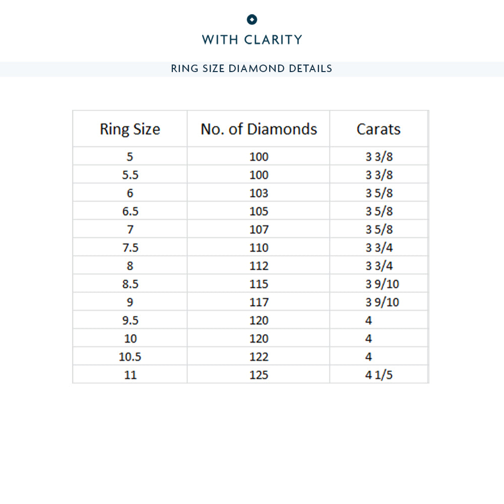 Round Split Prong Studded Eternity Ring with 18KT Rose Gold / Natural / 3 5/8 Cut Diamond in 14KT Rose Gold / Natural / 3 5/8 view 4
