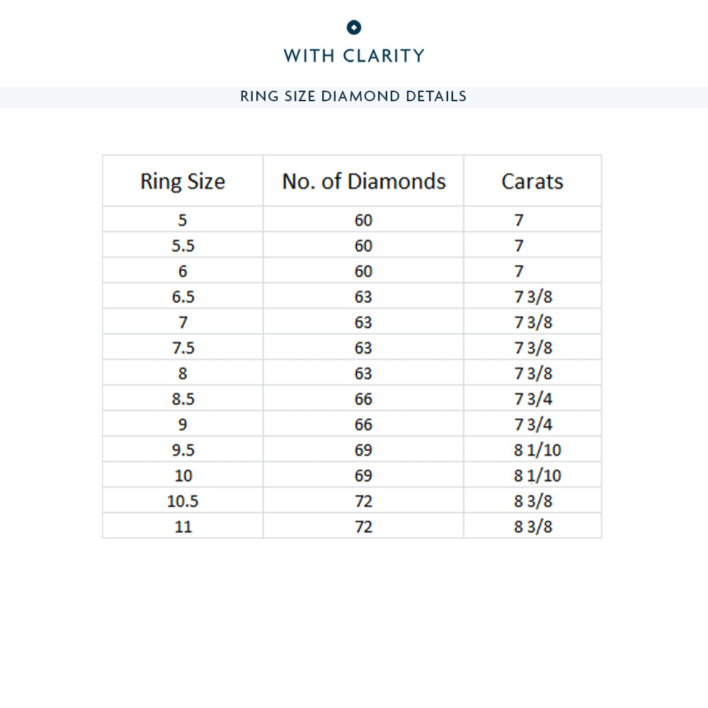 Marquise Split Prong Studded Eternity  Ring with Platinum / Natural / 7 3/8 Cut Diamond in 14KT Platinum / Natural / 7 3/8 view 4
