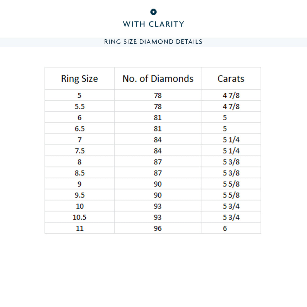 Emerald Split Prong Basket Eternity Ring with Platinum / Natural / 5 1/4 Cut Diamond in 14KT Platinum / Natural / 5 1/4 view 4
