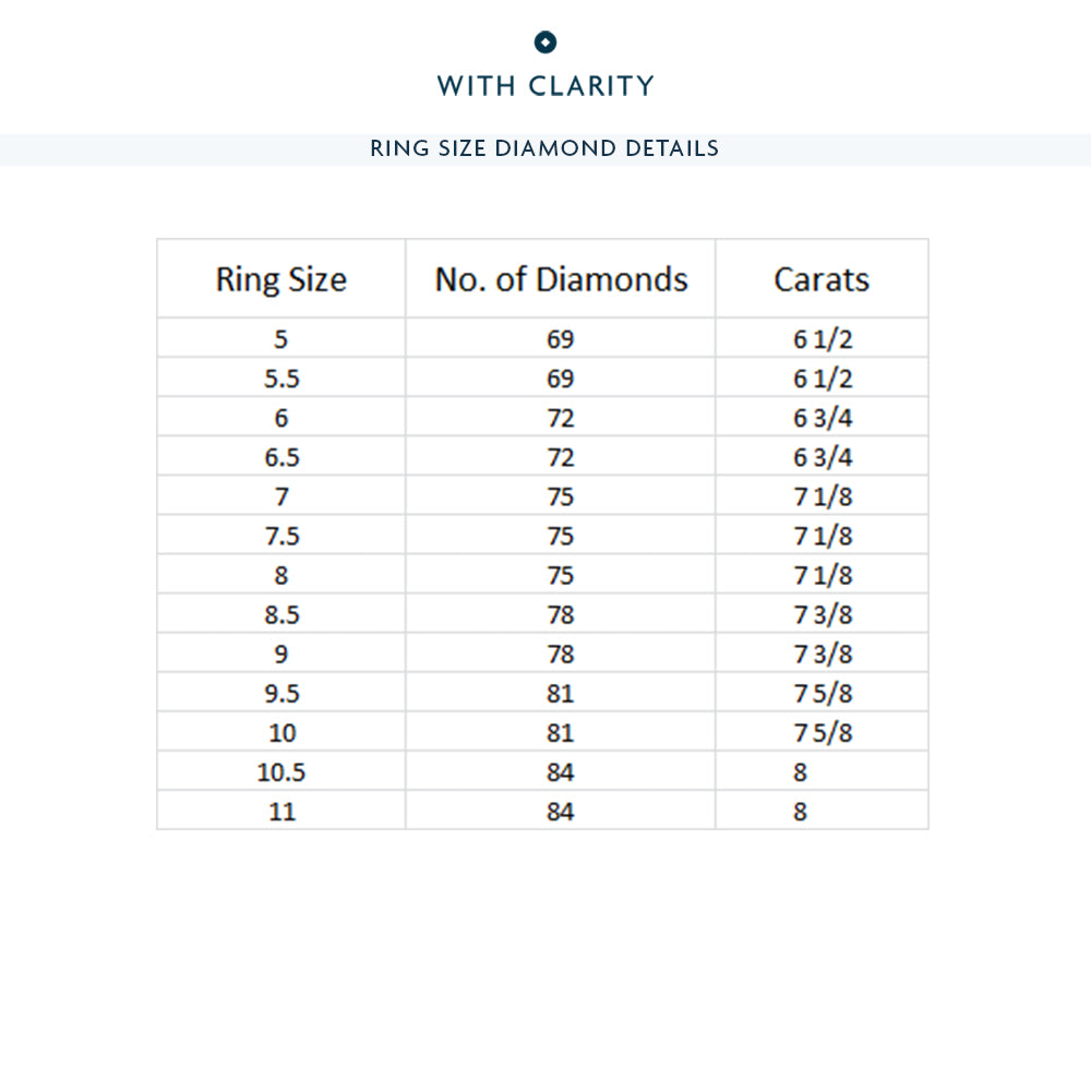 Emerald Split Prong Basket Eternity Ring with 18KT Yellow Gold / Natural / 7 1/8 Cut Diamond in 14KT Yellow Gold / Natural / 7 1/8 view 4
