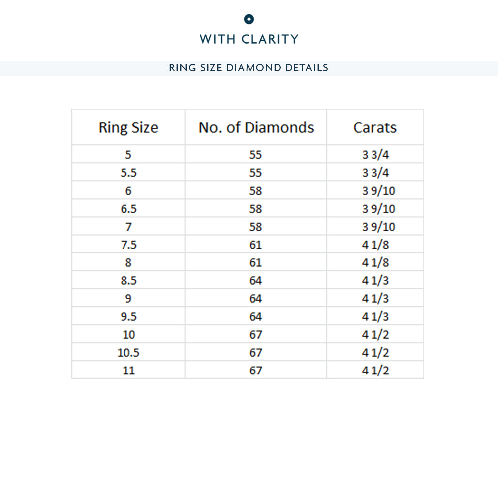 Baguette Edge Round Stones Eternity Ring with 18KT Yellow Gold / Natural / 3 9/10 Cut Diamond in 14KT Yellow Gold / Natural / 3 9/10 view 4
