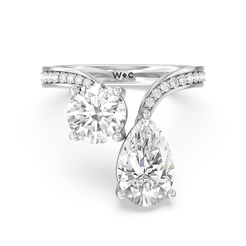 Diamonds Toi et Moi Engagement Ring