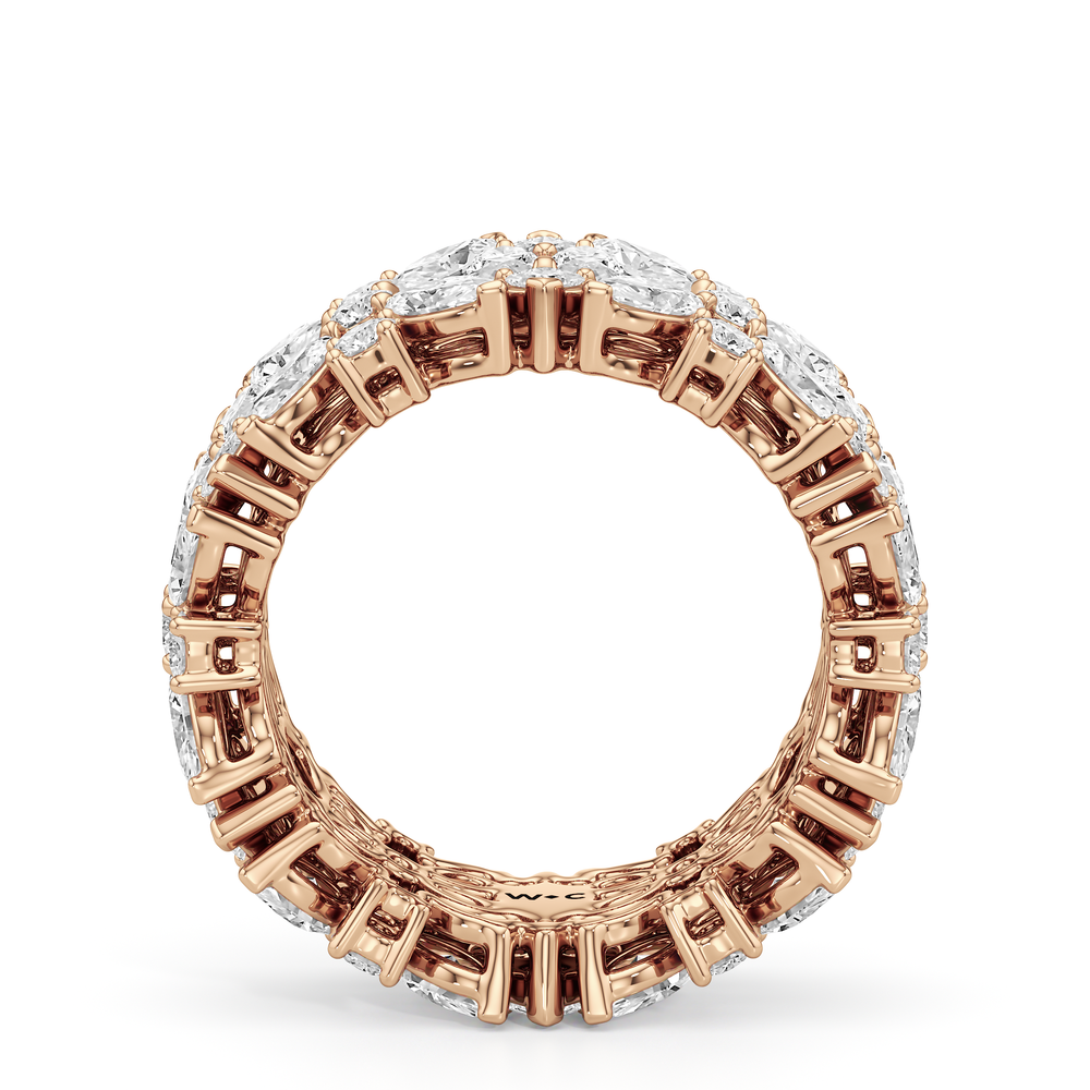 Meadow Eternity Ring Size 7 with 14KT Rose Gold / Lab / 4 1/4 Cut Diamond in 14KT Rose Gold / Lab / 4 1/4 view 2
