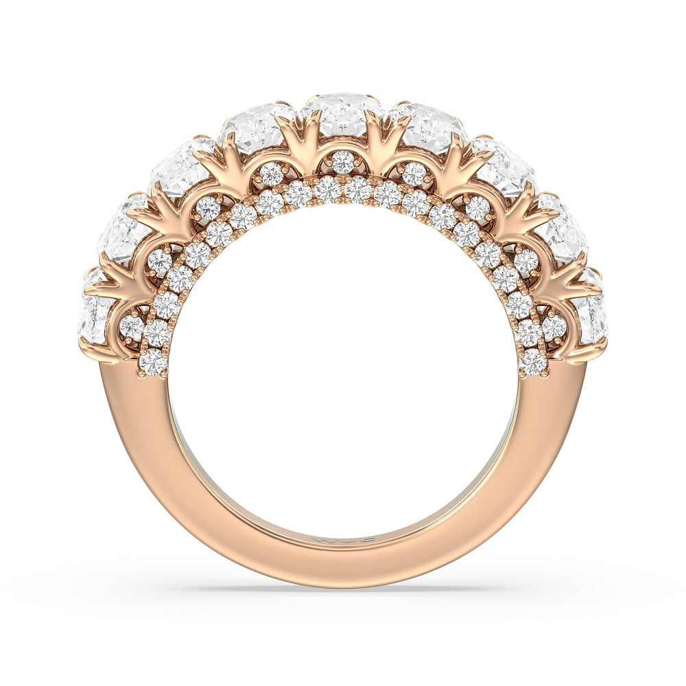 The Moma Anniversary Ring with 18KT Rose Gold / Natural / 3 5/8 Cut Diamond in 14KT Rose Gold / Natural / 3 5/8 view 4
