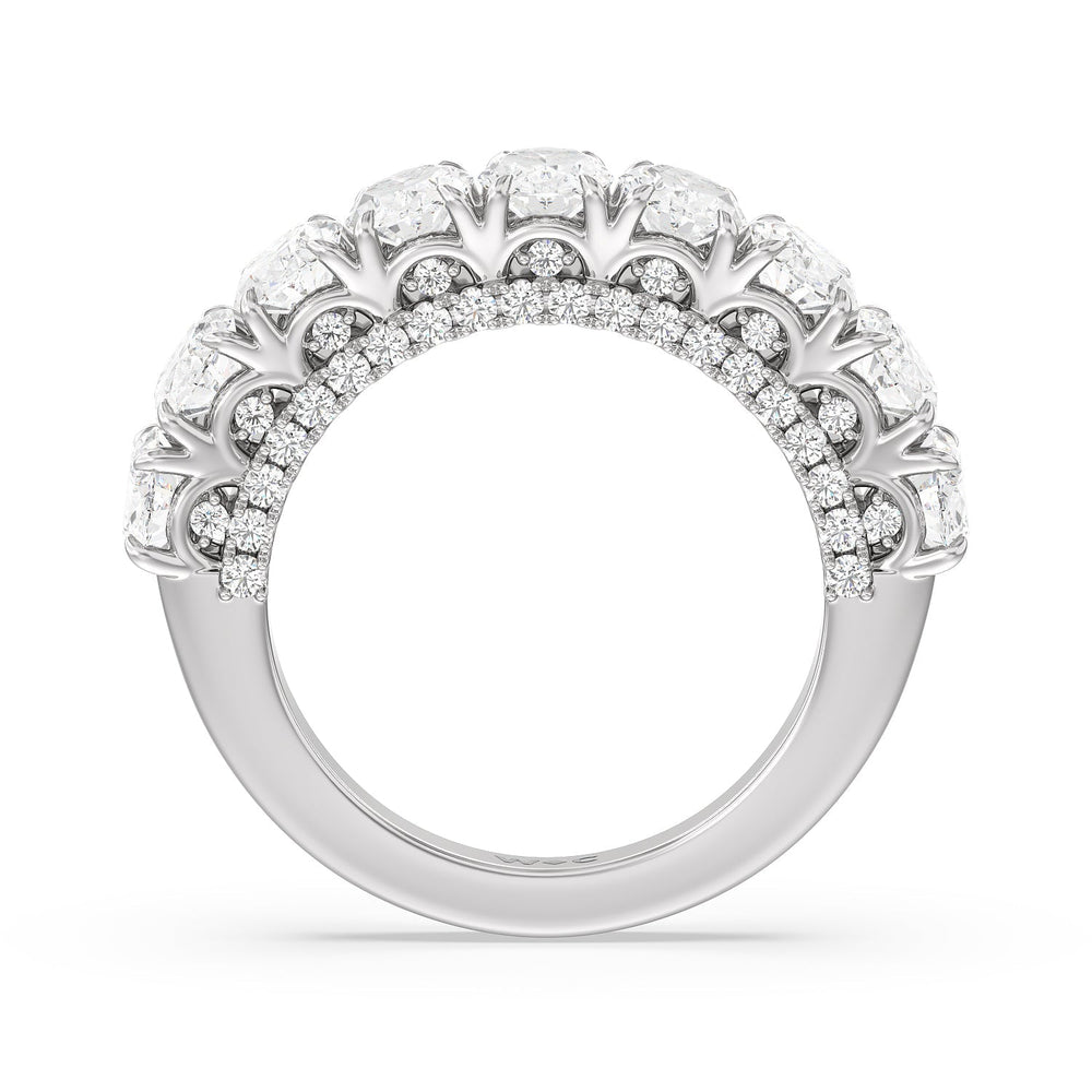 The Moma Anniversary Ring with Platinum / Natural / 3 5/8 Cut Diamond in 14KT Platinum / Natural / 3 5/8 view 4
