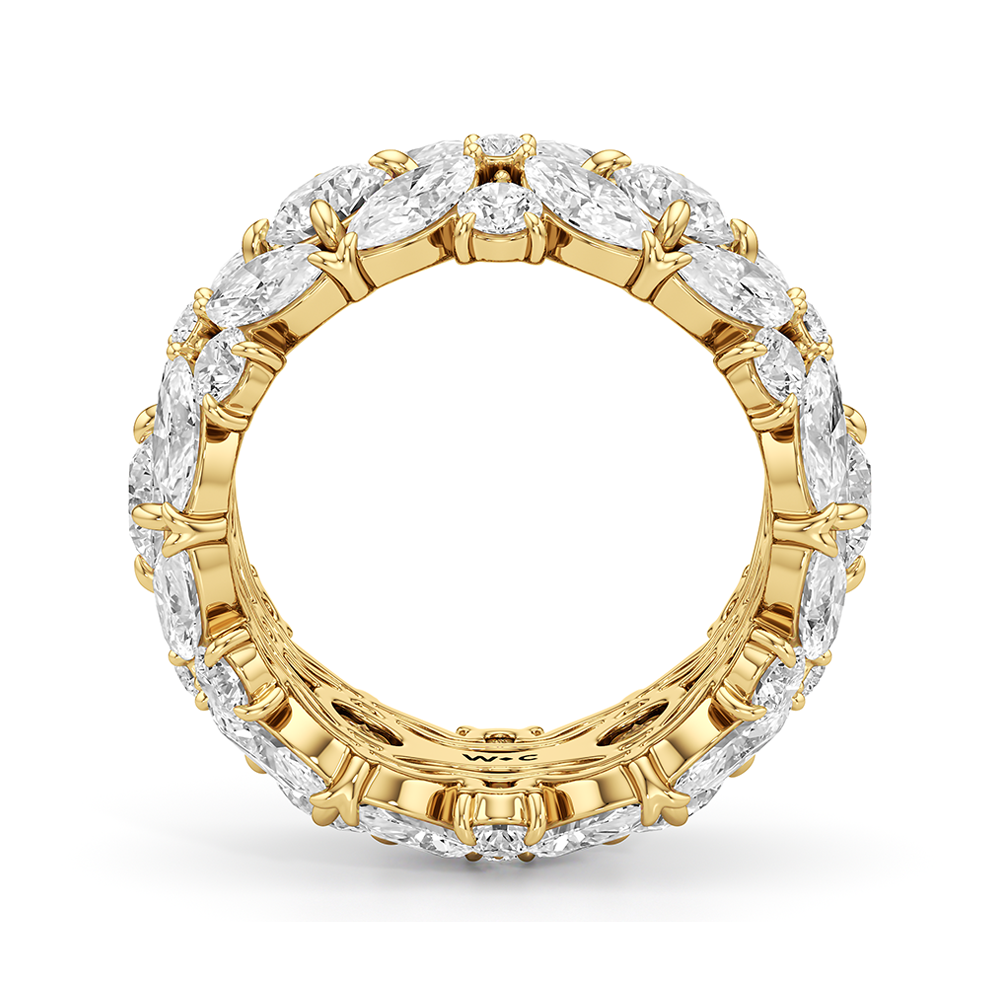 Garden Eternity Ring with 14KT Yellow Gold / Lab / 9 1/2 Cut Diamond in 14KT Yellow Gold / Lab / 9 1/2 view 2
