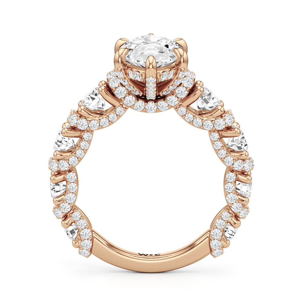 Marquise Cut The Fulton Ring with Lab Grown Diamond in 14KT Rose Gold view 6
