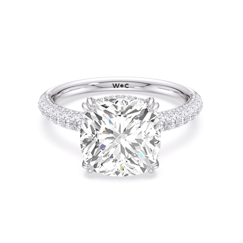 Elegance Double Prong Engagement Ring