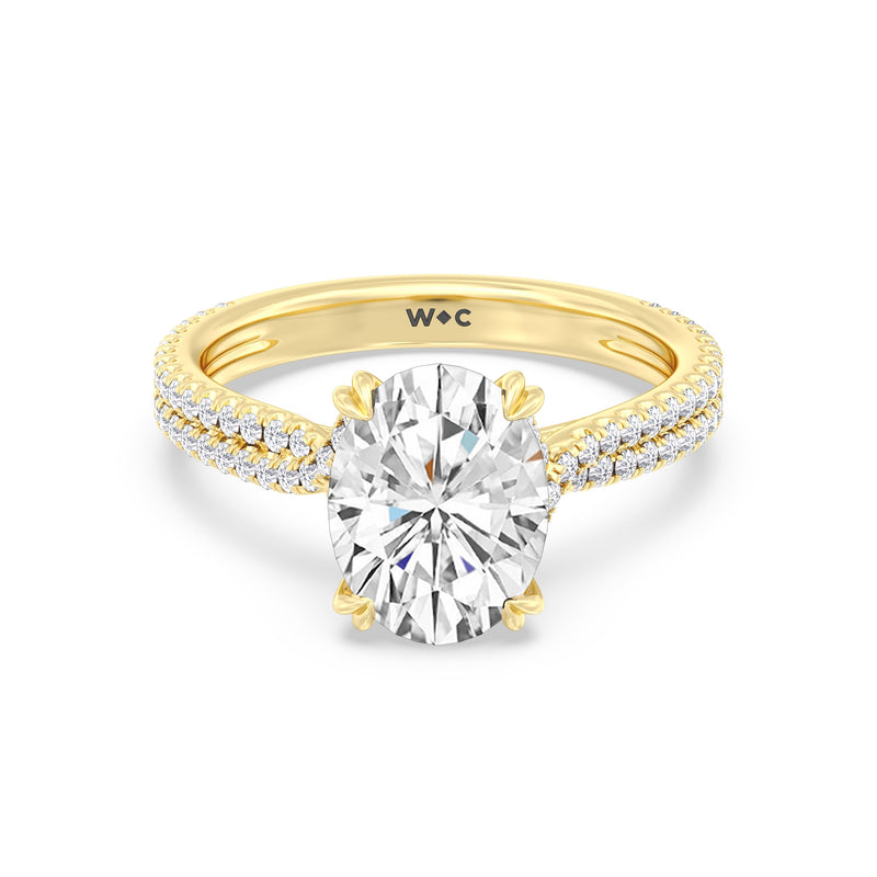 Elegance Pave Engagement Ring
