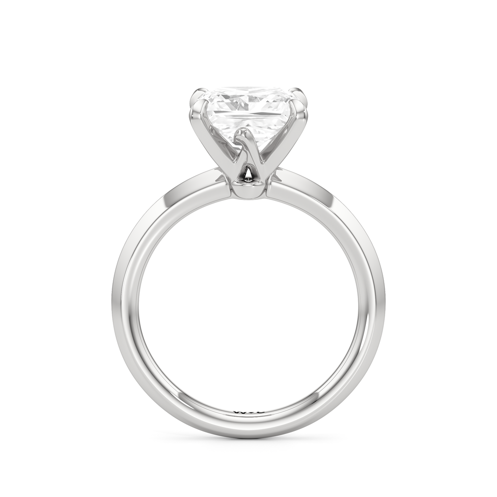 Princess Cut The W Evolution Engagement Ring with Lab Grown Diamond in 14KT Platinum view 2
