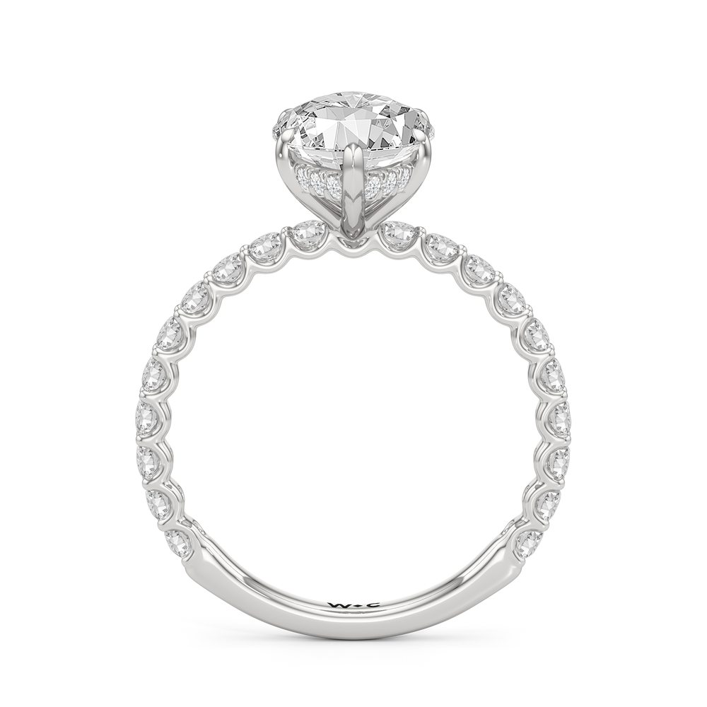 The Arc Classic Engagement Ring with Marquise Cut Diamond in 14KT Platinum view 2
