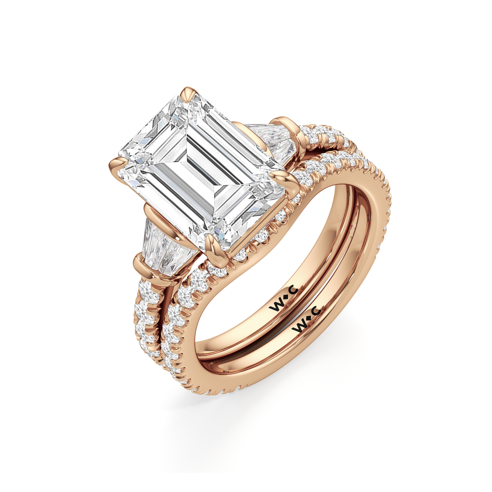 The Surrey Ring with Oval Cut Diamond in 14KT Rose Gold view 5
