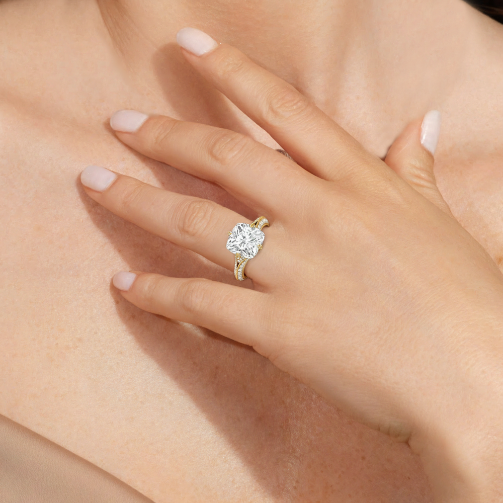 Model Wearing The Carlyle Ring view