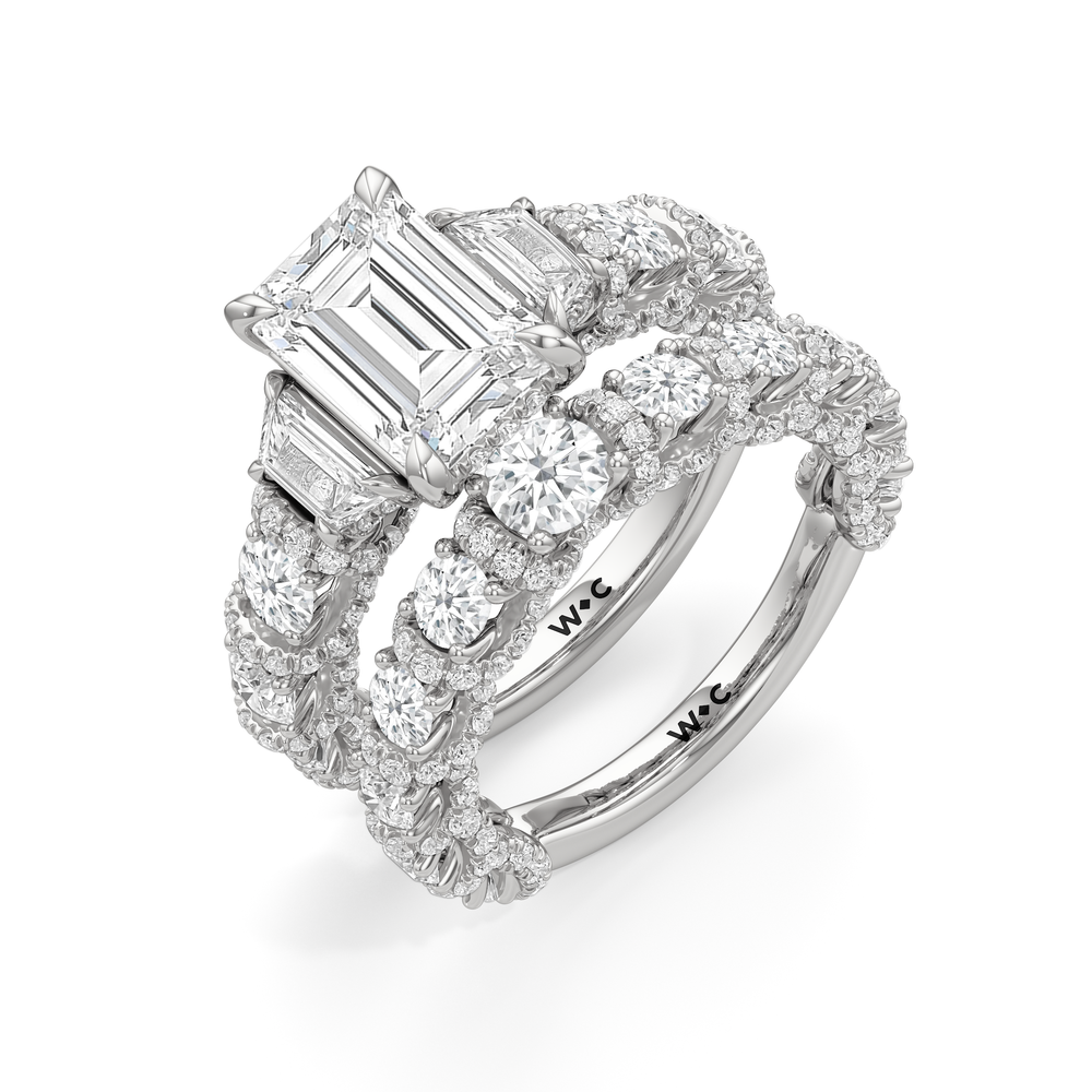 Premium The Fulton Round Anniversary Ring (E+ VS+) with Platinum / Lab / 1 3/4 Cut Diamond in 14KT Platinum / Lab / 1 3/4 view 5
