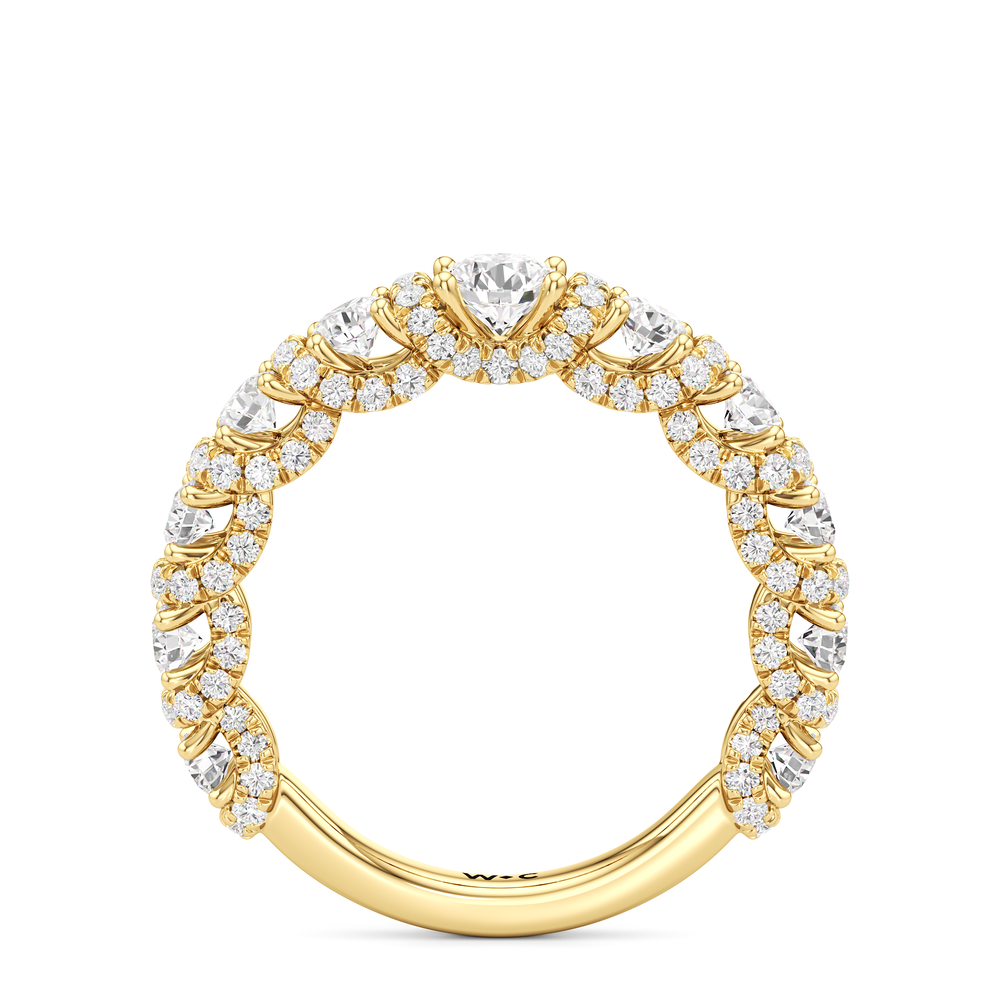 Classic The Fulton Round Anniversary Ring (F+ SI+) with 18KT Yellow Gold / Lab / 1 3/4 Cut Diamond in 14KT Yellow Gold / Lab / 1 3/4 view 3
