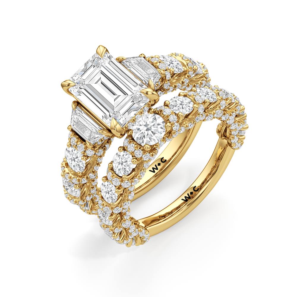 Premium The Fulton Round Anniversary Ring (E+ VS+) with 18KT Yellow Gold / Lab / 1 3/4 Cut Diamond in 14KT Yellow Gold / Lab / 1 3/4 view 5
