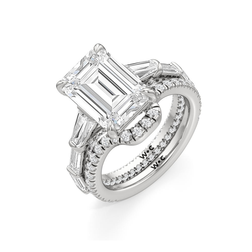 The Katherine Ring with Oval Cut Diamond in 14KT Platinum view 4
