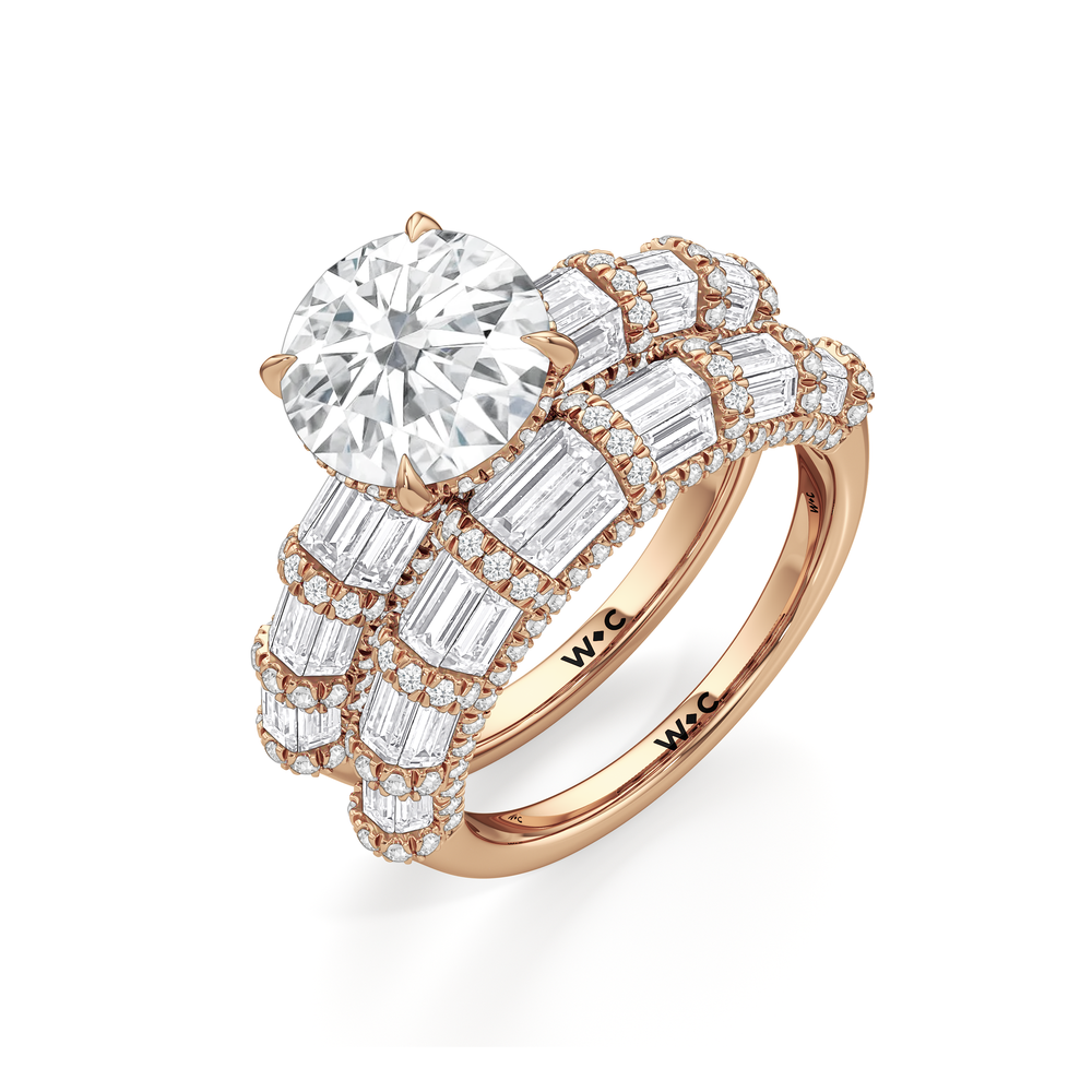 The Ingrid Ring with Round Cut Diamond in 14KT Rose Gold view 4
