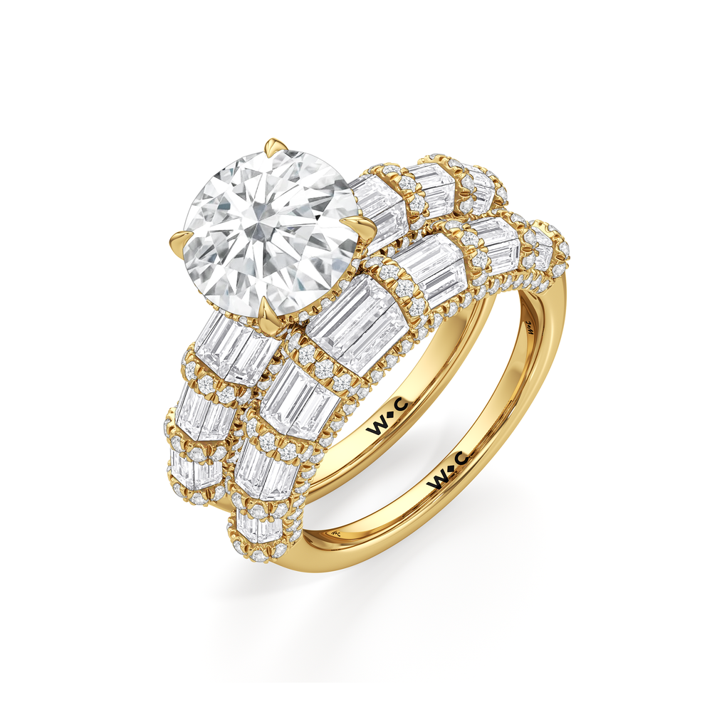 The Ingrid Ring with Round Cut Diamond in 14KT Yellow Gold view 4
