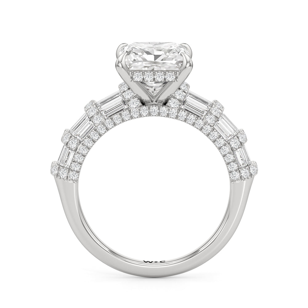 The Ingrid Ring with Princess Cut Diamond in 14KT Platinum view 2
