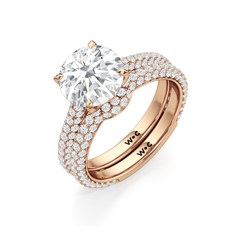 Pear Cut The Tulip Velvet Ring with Lab Grown Diamond in 14KT Rose Gold view 6
